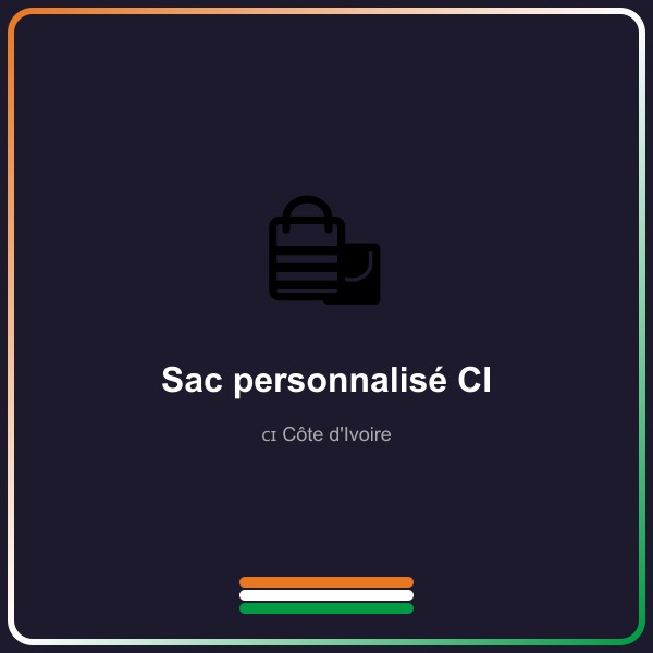 Sac personnalisé